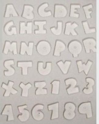 ALFABETO COMPLETO molde de silicone