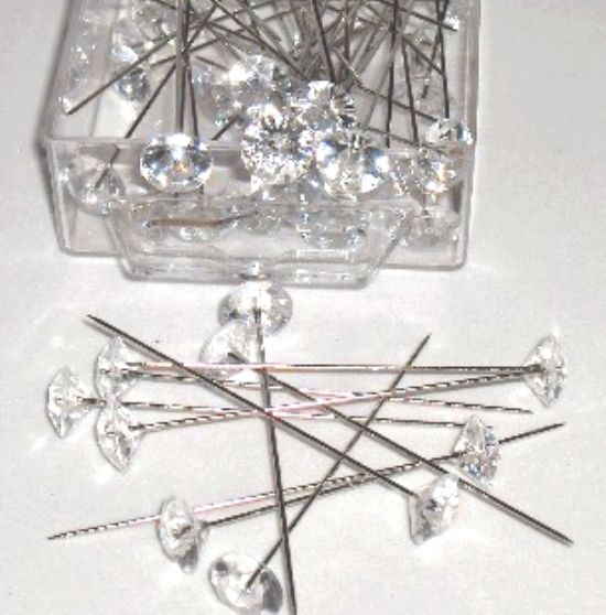 ALFINETES COM BRILHANTE