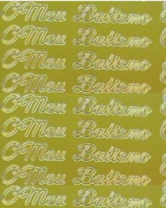 O MEU BAPTISMO DOURADO