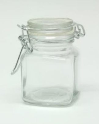 Boião Mini Quadrado tampa pressão