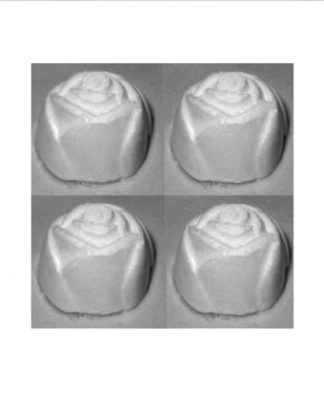 Botão de Rosa 4 cavidades