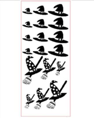 Halloween Chapéus e Vassouras de Bruxa