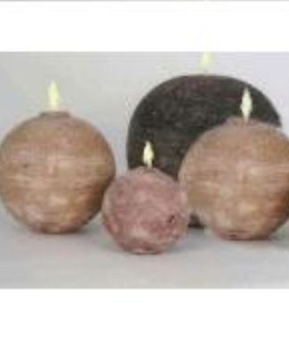 VELAS ESFERAS ESCOVADAS 15