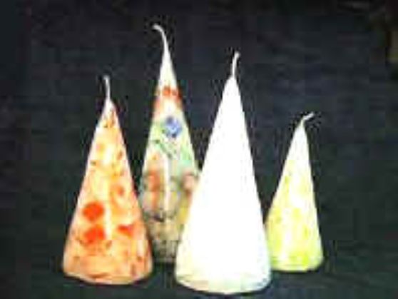 VELAS MOSAICO CONE 9cm x 14cm