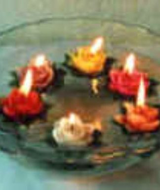 VELAS ROSINHAS FLUTUANTES