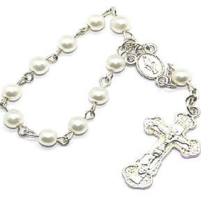 Dezena de perolas cruz larga