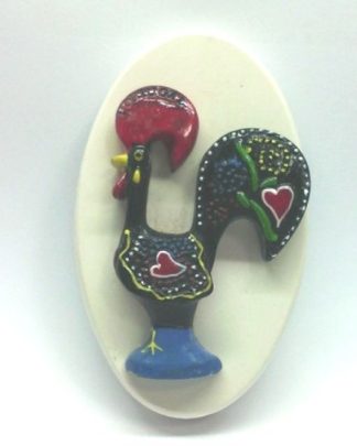 Oval com Galo Barcelos molde silicone