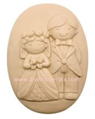 Molde Silicone Sabonete Noivos (simples)