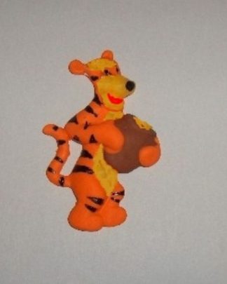 Tigre com pote de mel molde de silicone