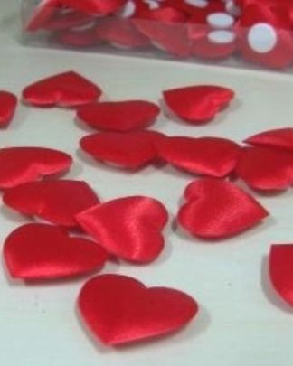 Coração cetim autocolante