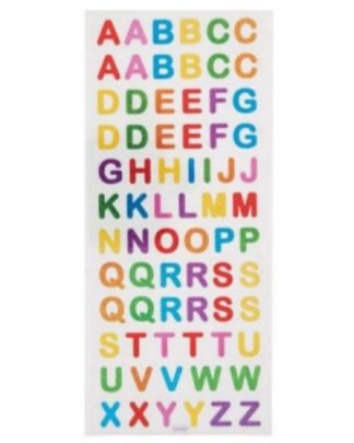 Letras Helográficas color autocolantes