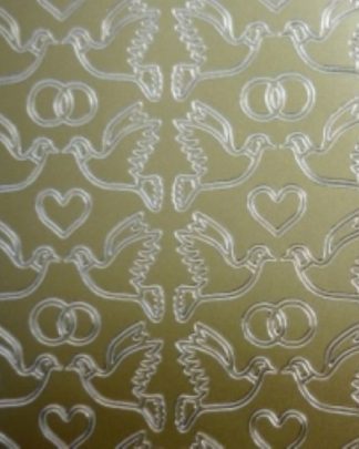 Pombinhas Doradas Autocolante