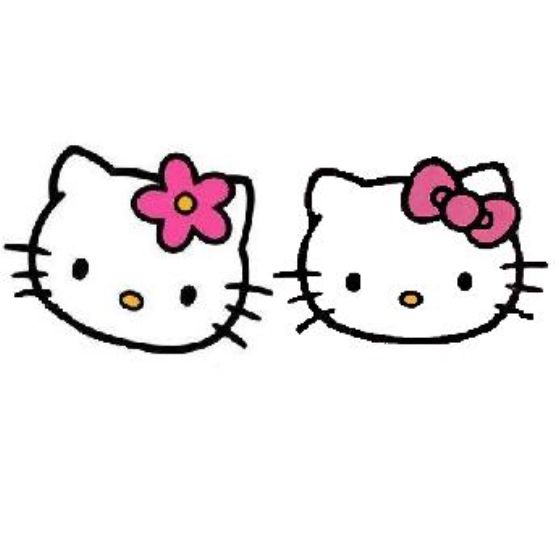 Cara Kitty Flor e Kitty Laço