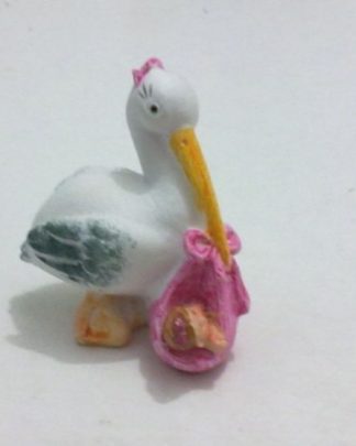 CEGONHA COM MENINA 2 resina