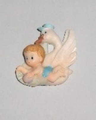 CEGONHA COM MENINO - resina