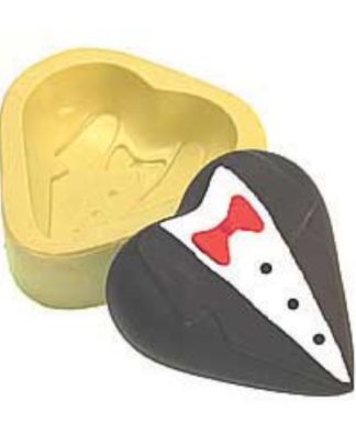 Coração Smocking molde de silicone