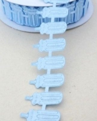 Fita Biberons Acetinada Azul