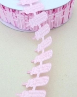 Fita Biberons Acetinada, Rosa