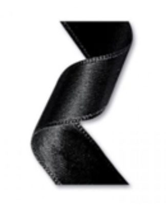 Fita Cetim Preto 6 mm