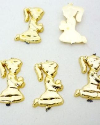 Menina a Rezar - Dourado P10