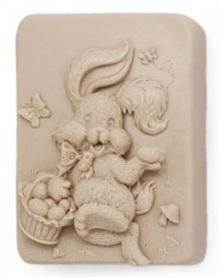 Coelho com Ovos molde Silicone