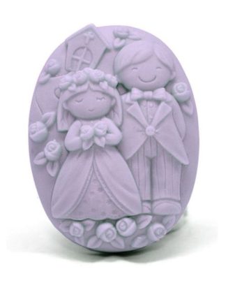 Molde Silicone Sabonete Noivos (decorado)