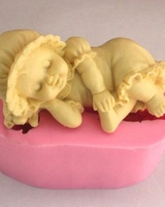 Menina a dormir Molde Silicone