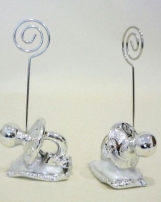 Porta Fotos Chupeta Prateada