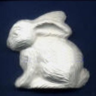 Coelho Sentado molde de silicone