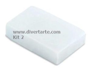 Cera mistura para vela dura  - 1 KG - Kit 2