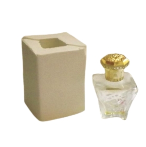 Frasquinho perfume mini quadrado 3D - molde silicone