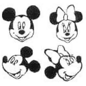 Aurocolantes Cara Mickey e Minie