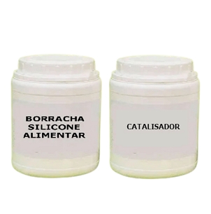 Borracha de Silicone Alimentar Rosa Moldes Bolos e Chocolates 1 kg