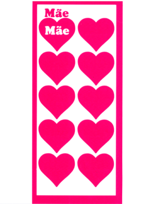 CORAÇÃO DIA DA MÃE FUSCHIA