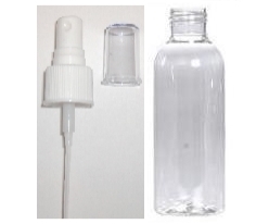 Frasco PET 125ml Tampa Vaporizadora