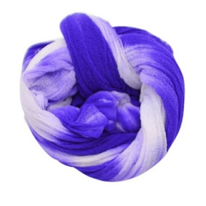 Meia de seda Mesclada Azul escuro e Branco m28