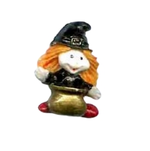 Molde Silicone Bruxinha Caldeirão Halloween