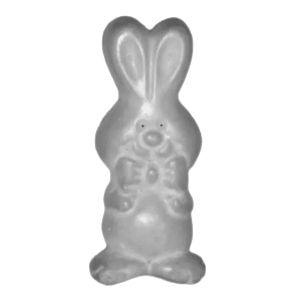 Coelho com Laço molde de silicone