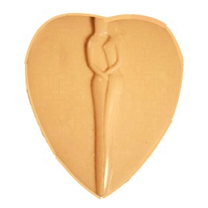 .Coracão Noivos Silhueta molde silicone