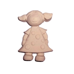 Molde Silicone Menina de Totós