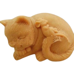 Gato e Rato a dormir