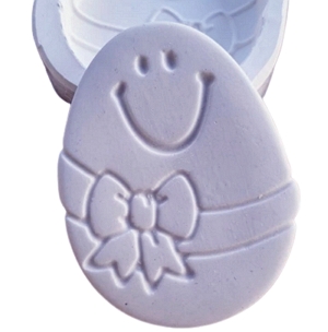 Molde de Silicone Ovo Grande Risonho