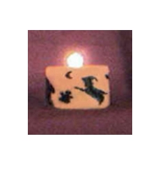 VELA BRUXA VOADORA 8 cm x 10 cm