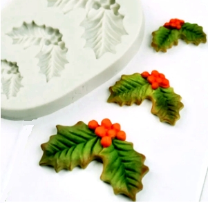 Azevinhos - molde silicone alimentar