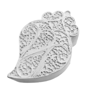 .Coração G-M molde silicone Viana