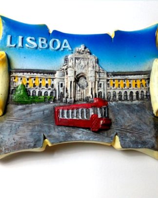 Carro Elétrico antigo no Terreiro do Paço - molde de silicone