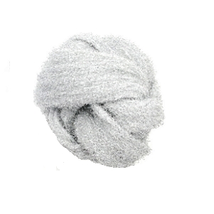 Meia de Seda Cinza com fio prata