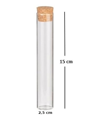Tubos de Ensaio 15X2,5 Vidro RC - fundo reto