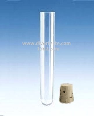 Tubo de Ensaio 15X2,5 Vidro RC - fundo redondo