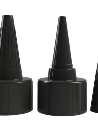 Tampa dupla bico rosca 24/410 preto PET - pac de 20 unidades